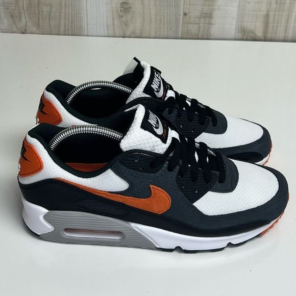 Nike Other - Nike Air Max 90 White Orange Black DM0029-101 Men's Size 9 New 2022 Classic
